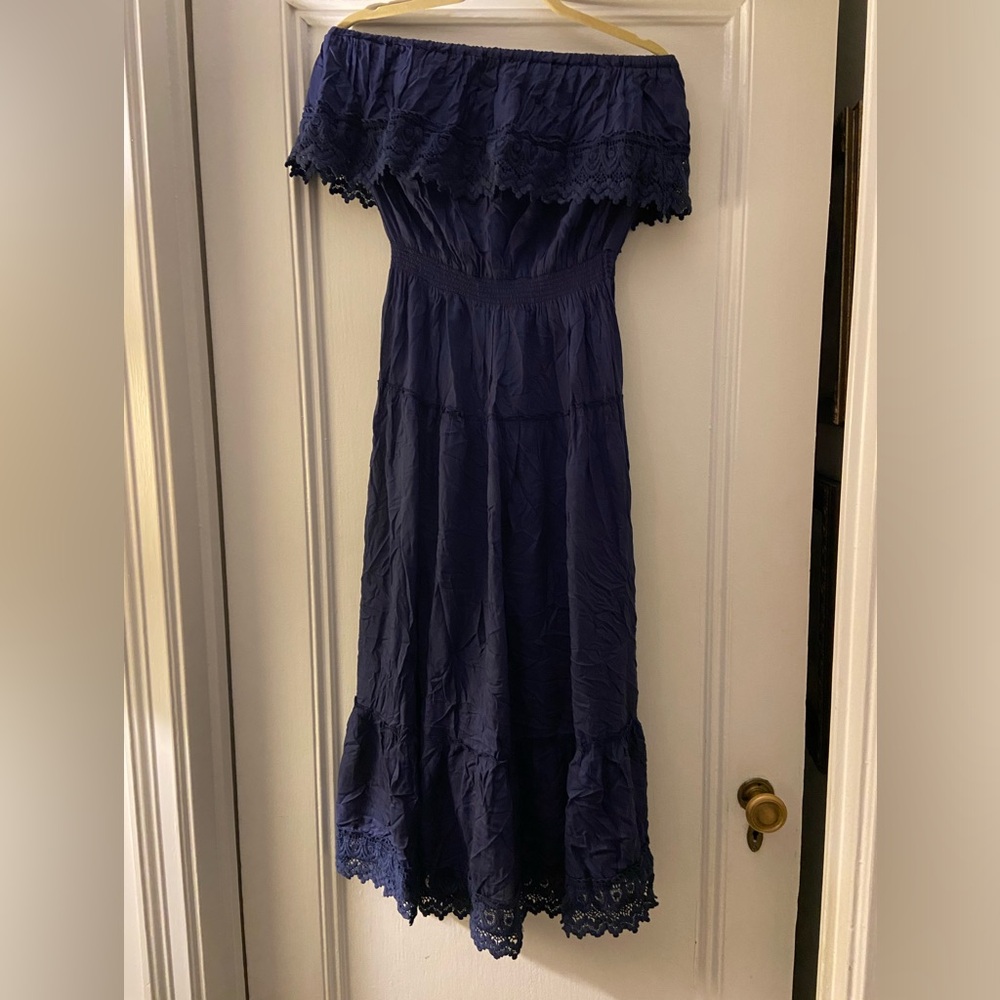 Melissa Odabash Maxi Off-Shoulder Dress